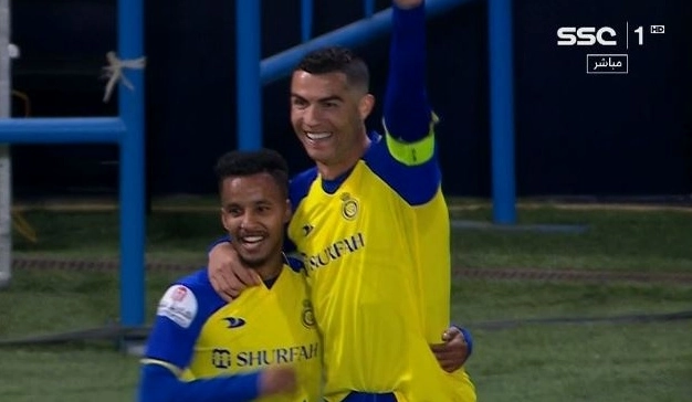 Đội hình xuất phát của đội bóng Al Nassr trong một trận cầu quan trọng tại Saudi Pro League