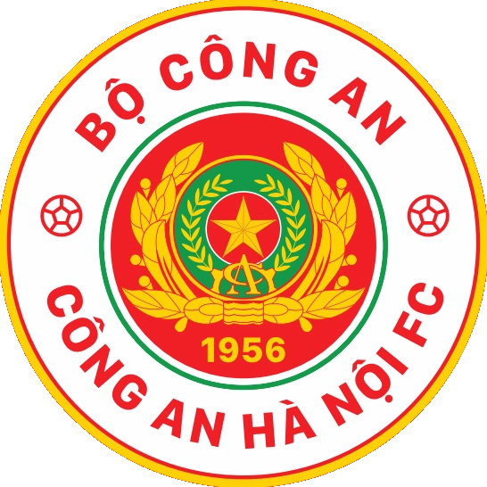 Logo chính thức của đội bóng Công an Hà Nội với thiết kế mạnh mẽ mang đậm bản sắc ngành